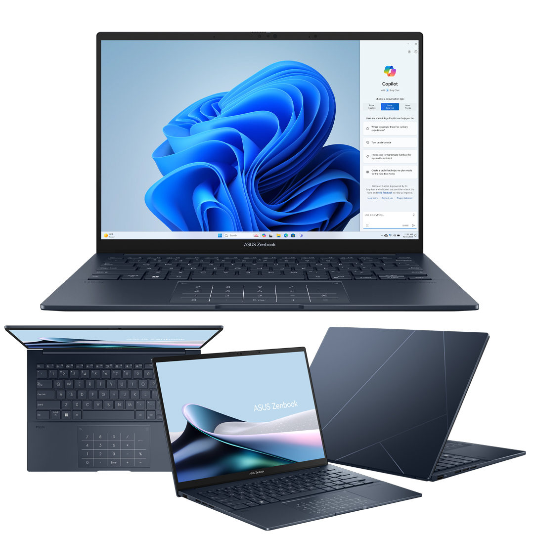 ASUS ZenBook UX3405 Ultra 9 185H Max Turbo 5.1Ghz RAM LPDDR5 32Gb M.2 NVME 1Tb Monitor 14.0 OLED QHD 2.8K (120Hz) Win11