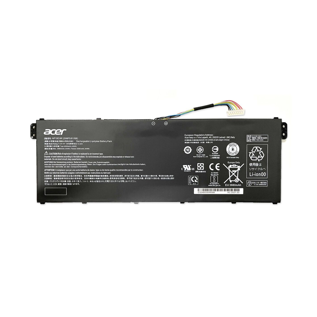 Acer AP18C4K (11.4V 48Wh) Battery