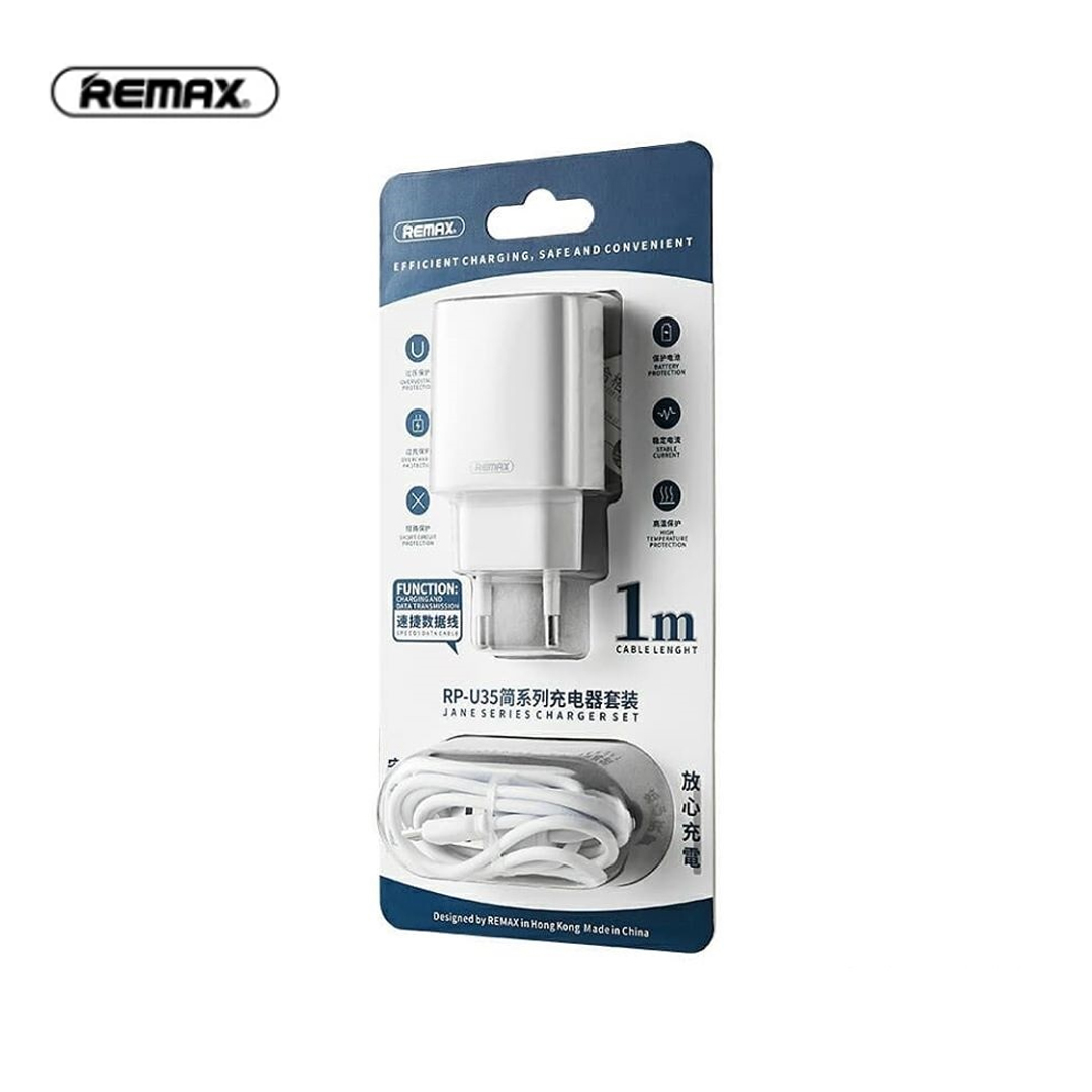 Adapter + Cable Type-C 2.1A REMAX RP-U35