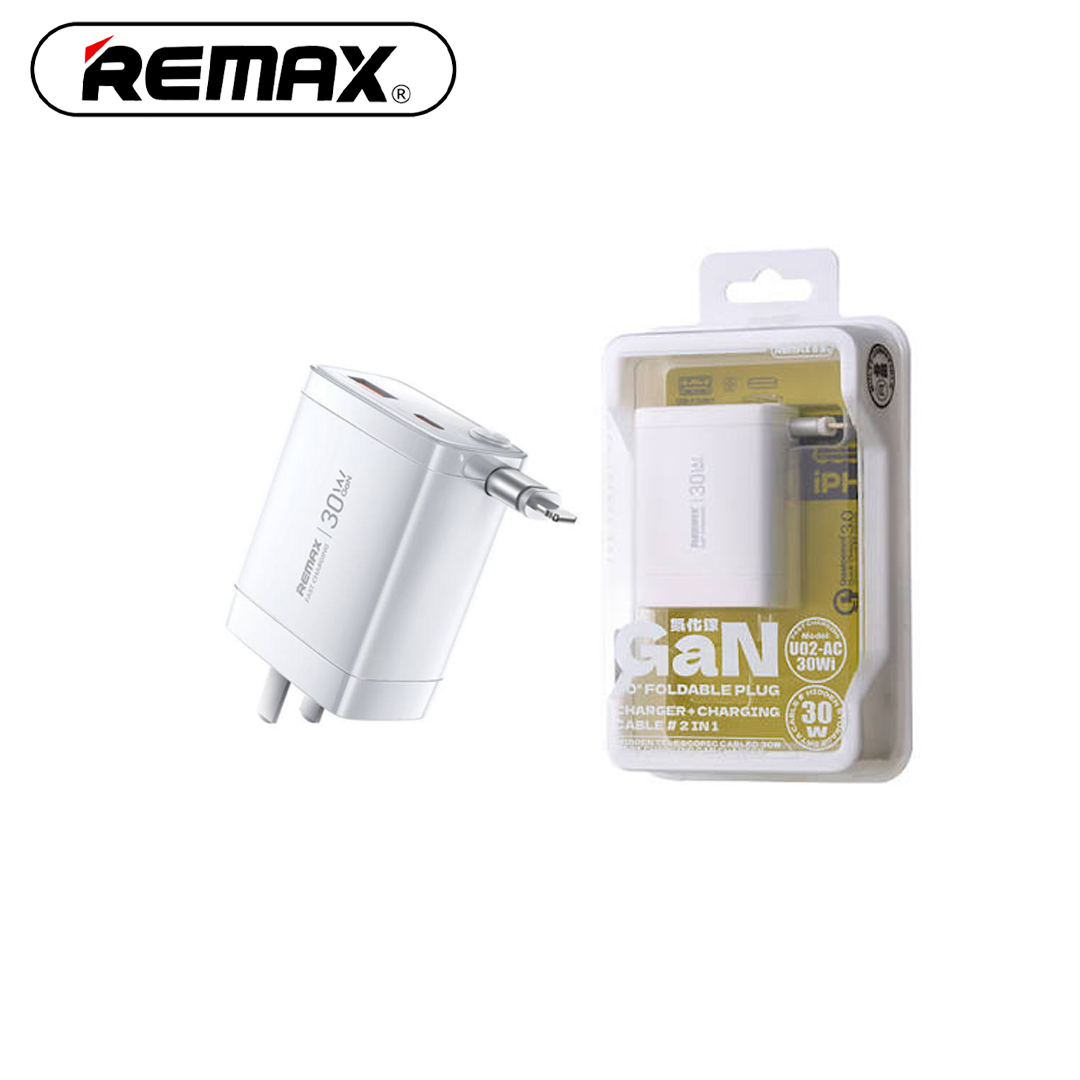 Adapter + Cable Type-C 30W GaN fast charging REMAX U02-AC30Wi