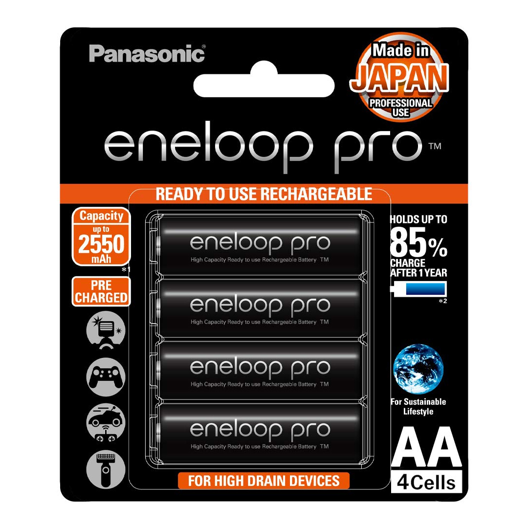 Battery AA Panasonic eneloop pro 2550mAh (Pack-4pcs)