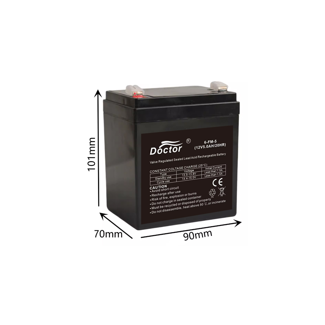 Battery for UPS 5.0Ah/12V (7x9x10cm) Doctor 6-FM-5