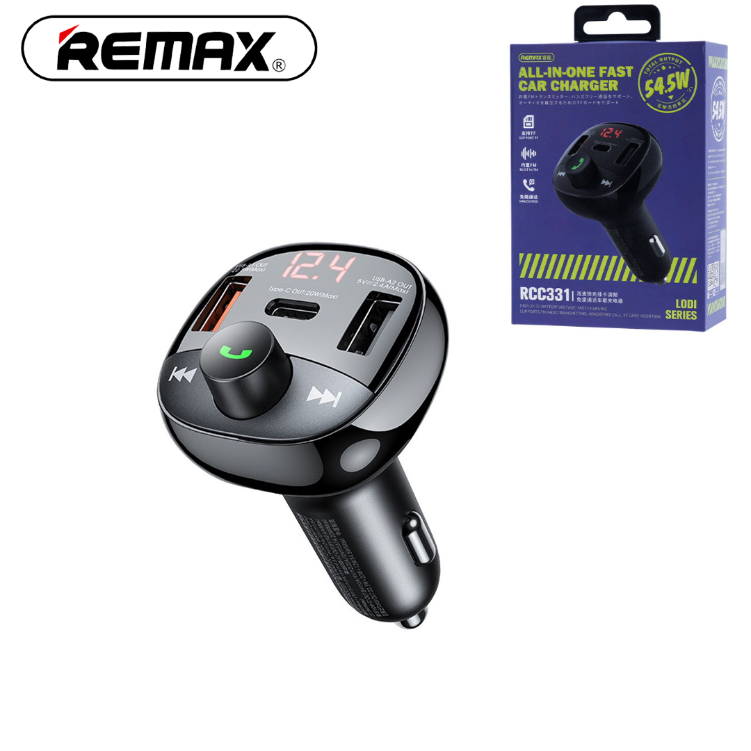 Bluetooth REMAX RCC331 (MP3 FM Music Phone / USB SD Card / Fast Charging)