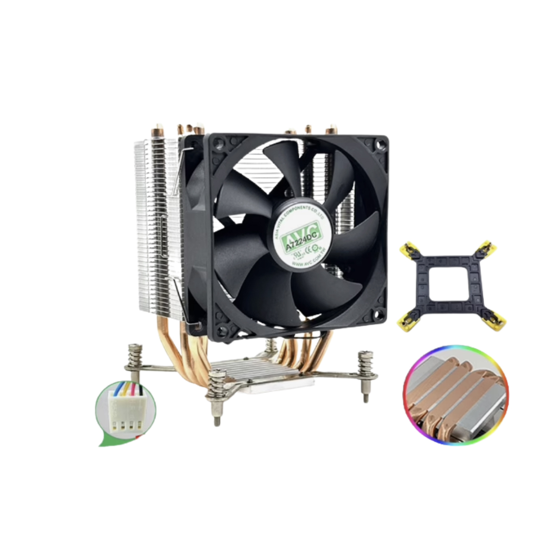 CPU Cooler AVC Tower / 4 heat pipes (Intel 115x 1200 1700)