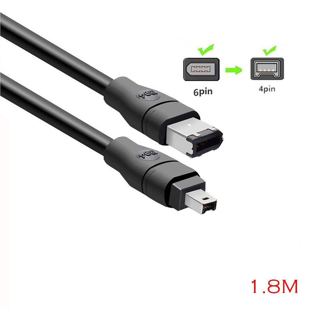 Cable 1394 4P-6P 1.8M