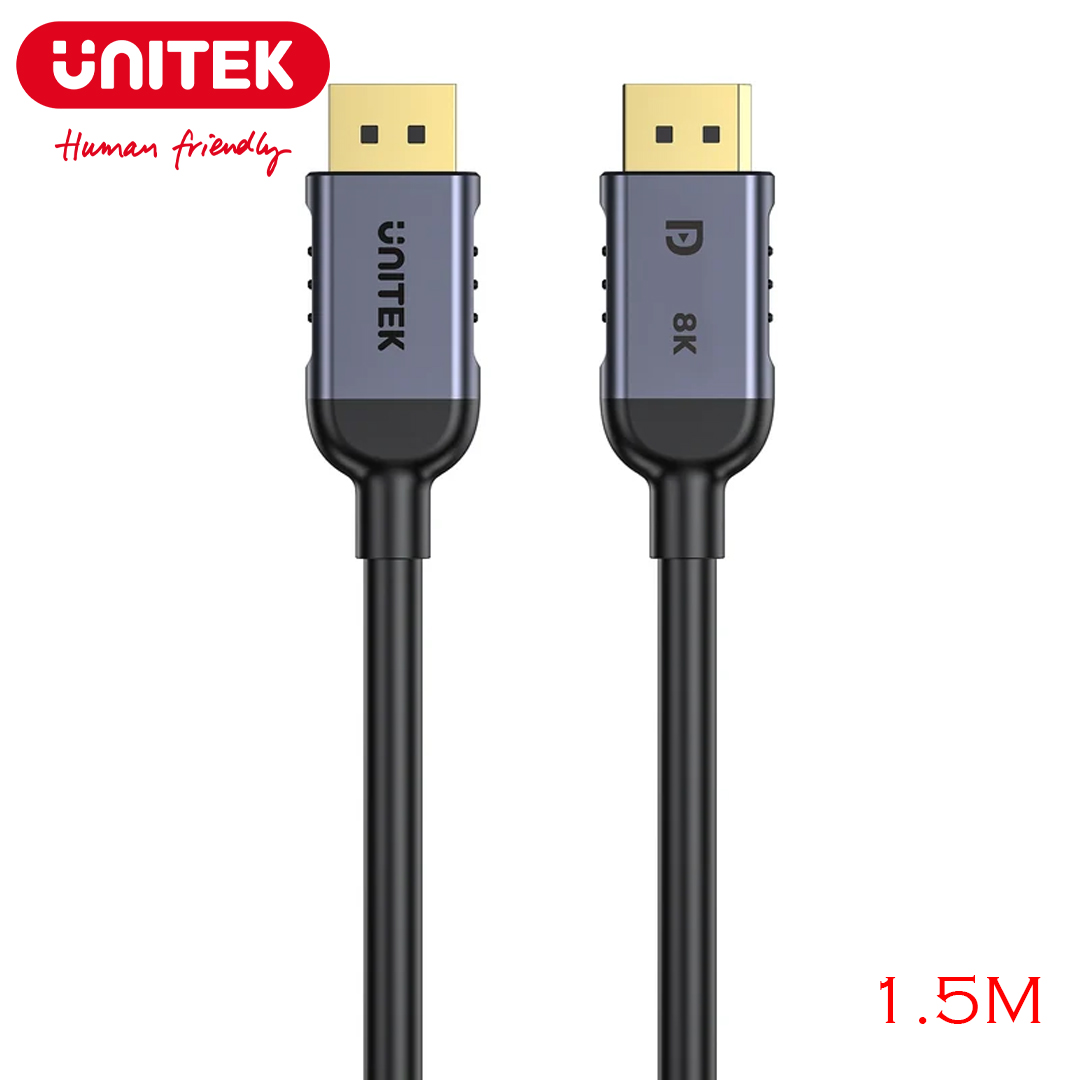 Cable Displayport (1.4 8K) 1.5M Unitek C1628GY01-1.5M