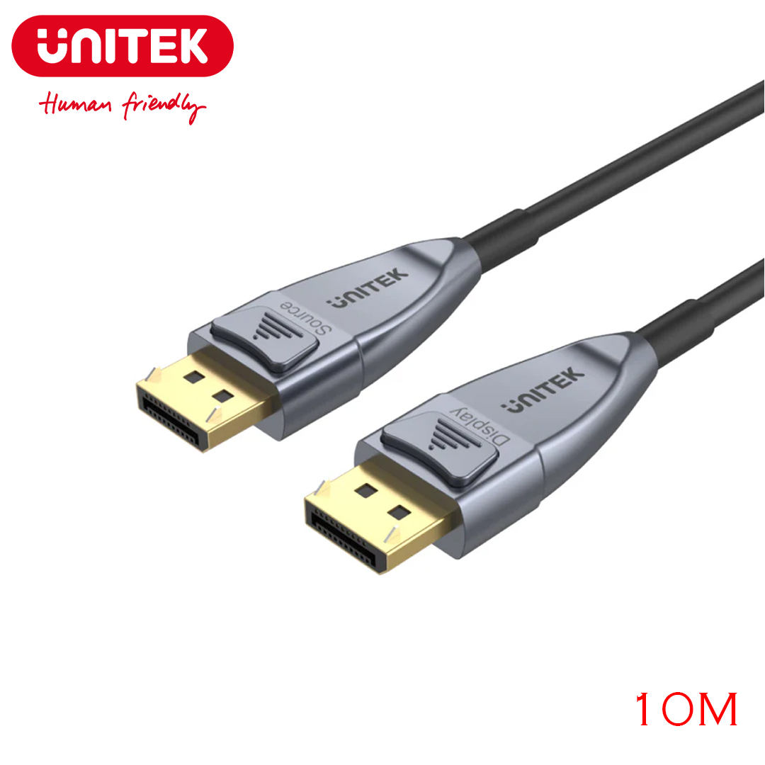 Cable Displayport (1.4 8K) 10M Active Optical Unitek C1616GY