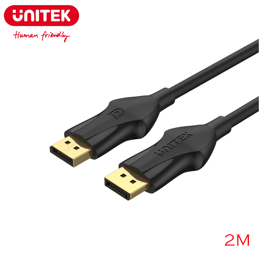 Cable Displayport (1.4 8K) 2M Unitek C1624BK-2M