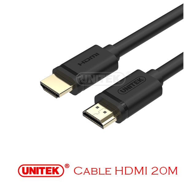 Cable HDMI (1.4 4K) 20M Unitek Y-C144M