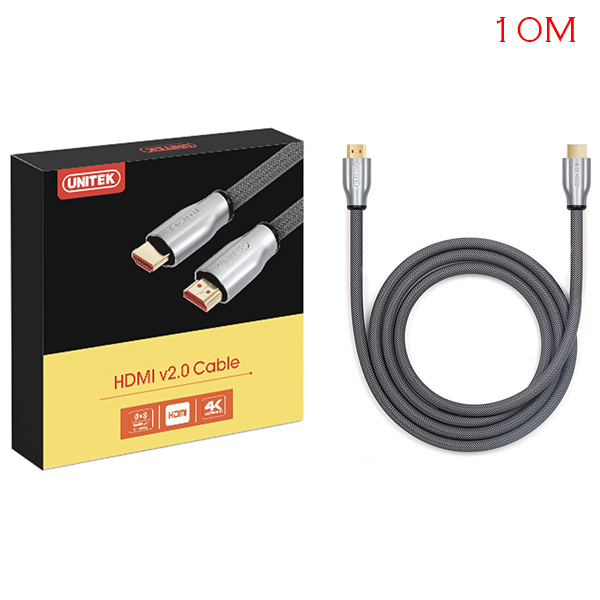 Cable HDMI (2.0 4K) 10M High Speed Zinc Alloy Unitek Y-C142RGY