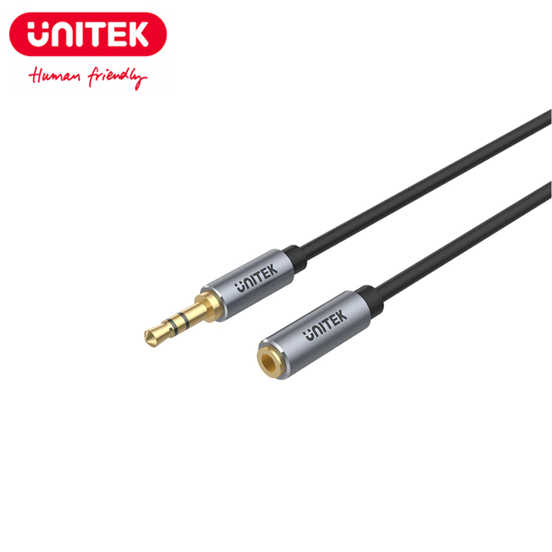 Cable Sound 3.5mm/3pole AUX Male to Female 1M Unitek Y-C932ABK
