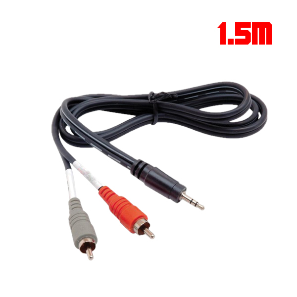 Cable Sound 3.5mm/3pole AUX 1Male to 2RCA Male 1.5M OEM