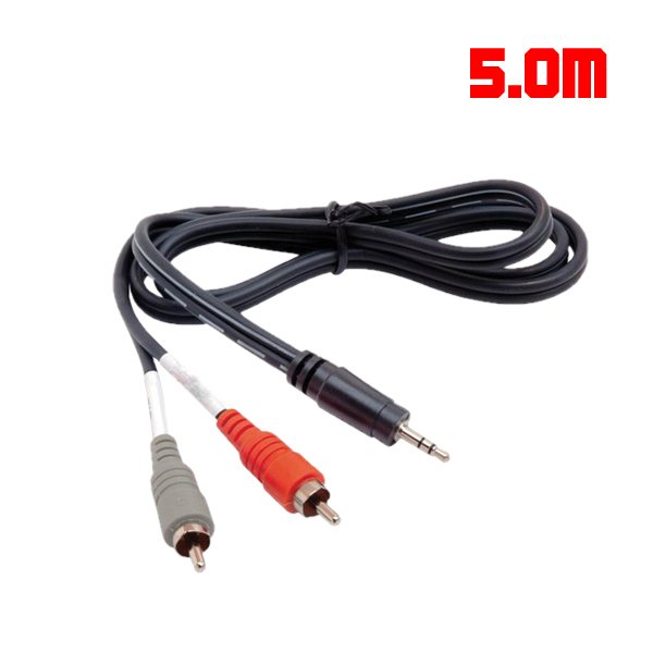 Cable Sound 3.5mm/3pole AUX 1Male to 2RCA Male 5M OEM