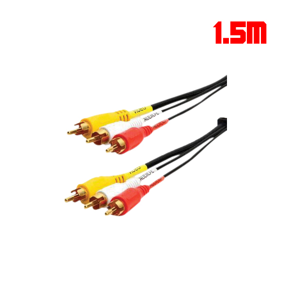 Cable Sound 3RCA Male to 3RCA Male 1.5M OEM