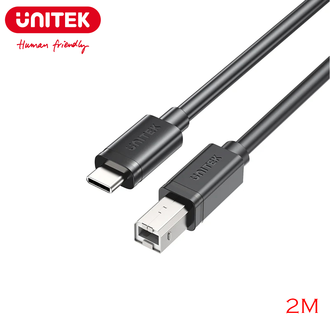 Cable Type-C to USB-B 2M Unitek C14140ABK03-2M