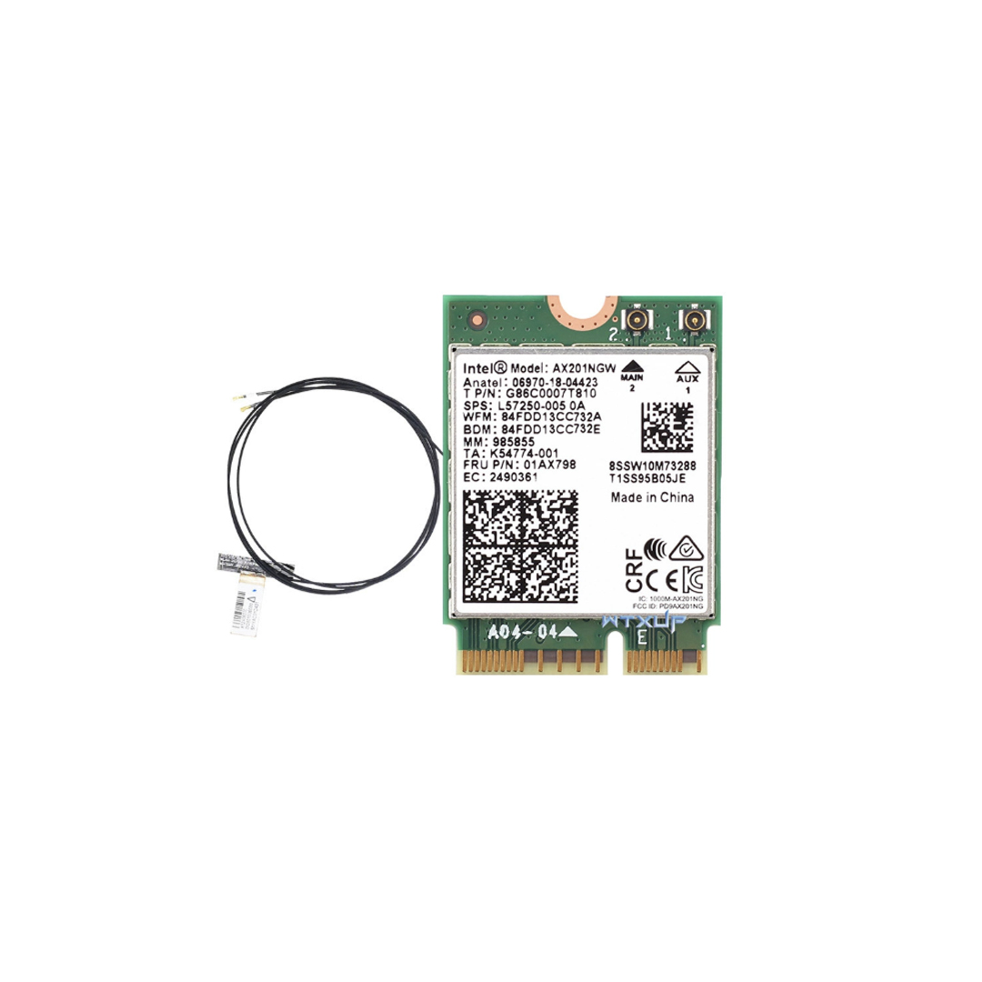 Card M.2 NGFF Wifi 6 300Mbps + Bluetooth 5.0 Intel® AX201NGW