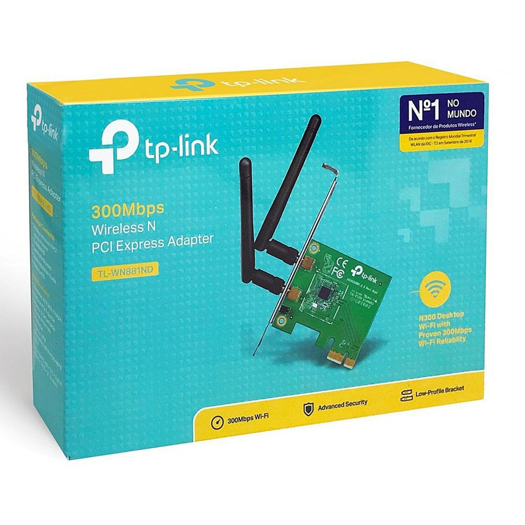 Card PCIex Wifi 2.4G 300Mbps TP-Link TL-WN881ND