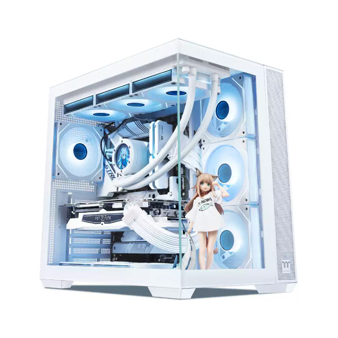 Case Thermaltake Steel Shadow Transparent EX White / E-ATX / No FAN