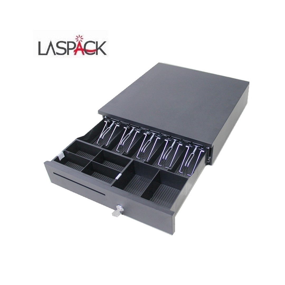 Cash Drawer LASPACK LAS-405E 5Bill/5Coin Channel (W405*L420*H100mm) BLACK