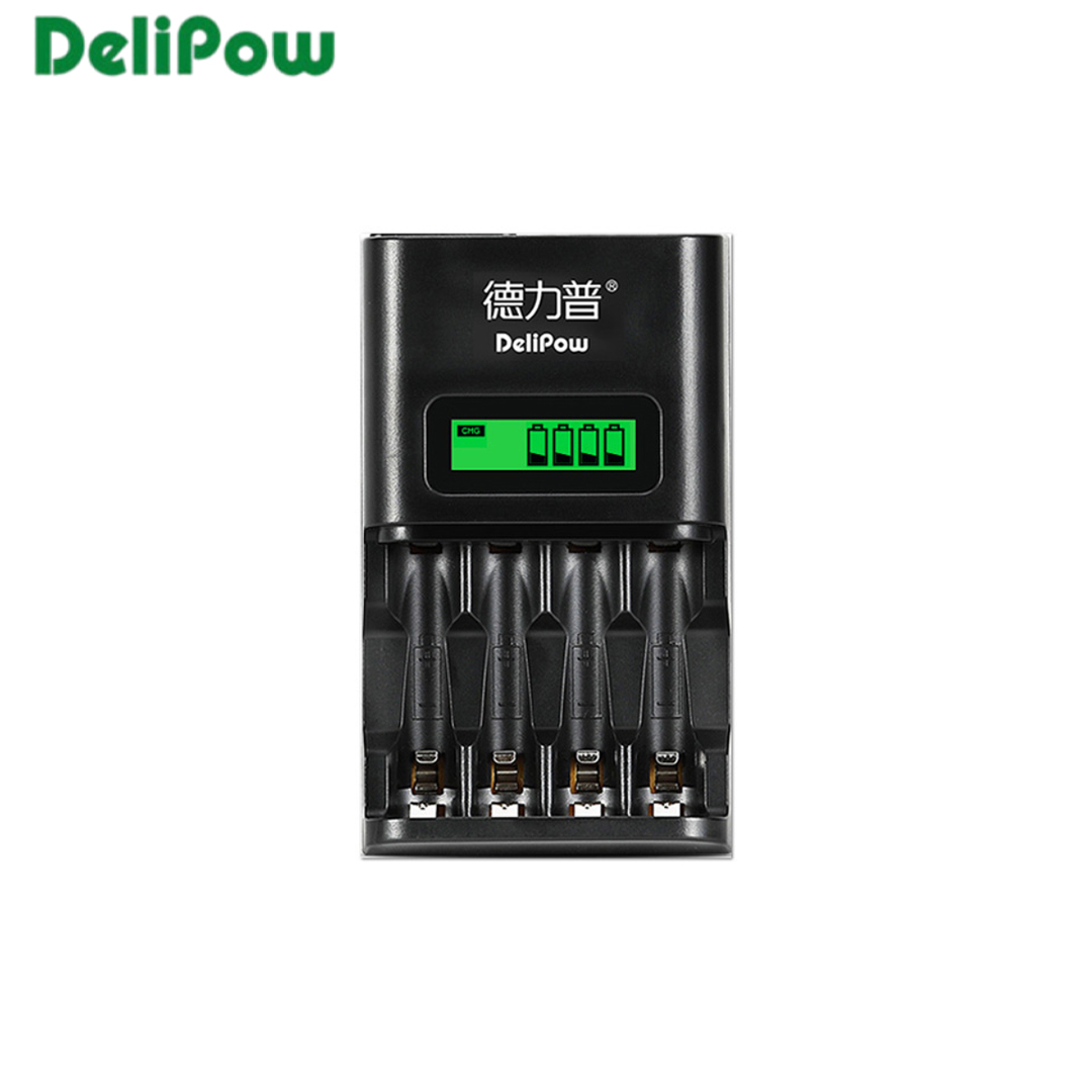 Charger Battery AA/AAA 4Ch (LCD) Delipow DLP-409