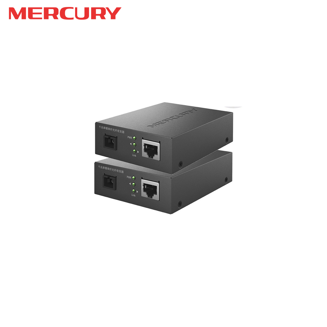 Combo Fiber Converter LAN to SC to LAN Gigabit port (3km) MERCURY MCG11A-3 + MCG11B-3