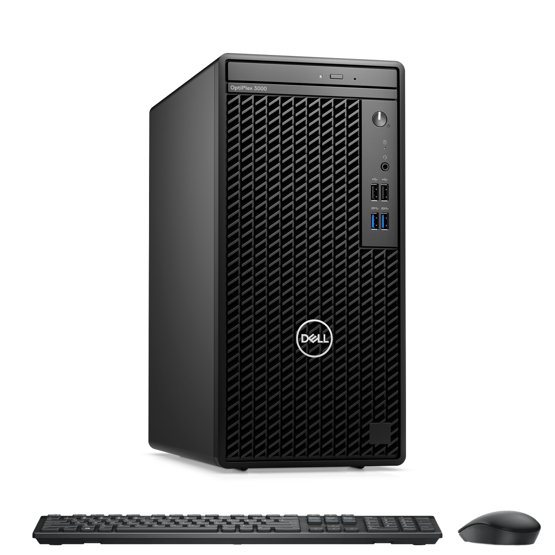 Dell OptiPlex 3000 Tower Core i5-12400 2.5Ghz Tubor 4.4Ghz RAM DDR4 16Gb M.2 NVME 250Gb + HDD 1000Gb Wifi KB-Mouse (No Monitor)