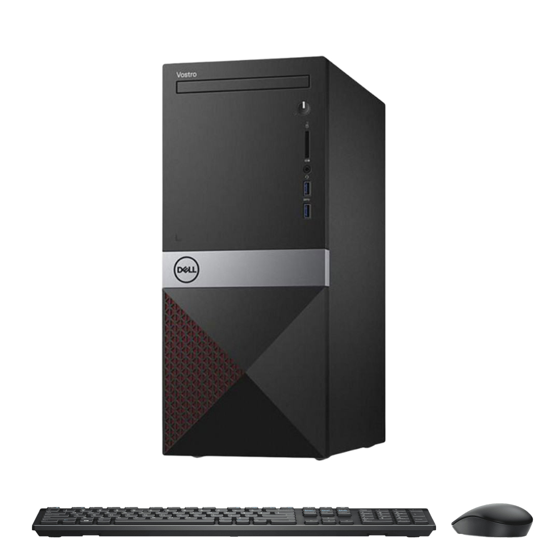 Dell Vostro 3670 MT Core i3-8100 3.6Ghz RAM DDR4 8Gb M.2 NVME 250Gb + HDD 1000Gb Wifi KB-Mouse (No Monitor)