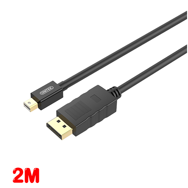 Displayport(Mini) to Displayport Cable 2M Unitek Y-C611BK