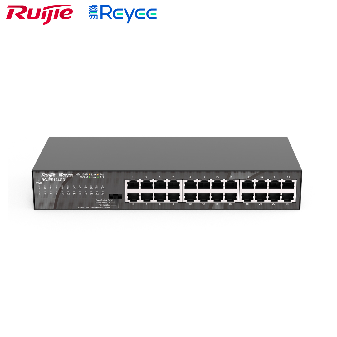 Ethernet Hub/Switch 24 port Gigabit Ruijie Reyee RG-ES124GD
