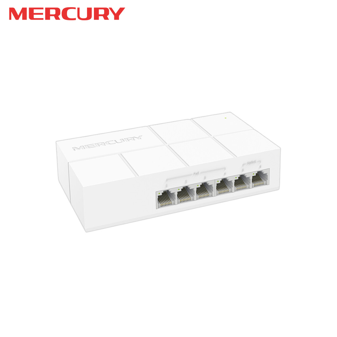 Ethernet Hub/Switch POE 04 port 10/100 + 2 port Uplink 10/100 MERCURY MS06CP-M