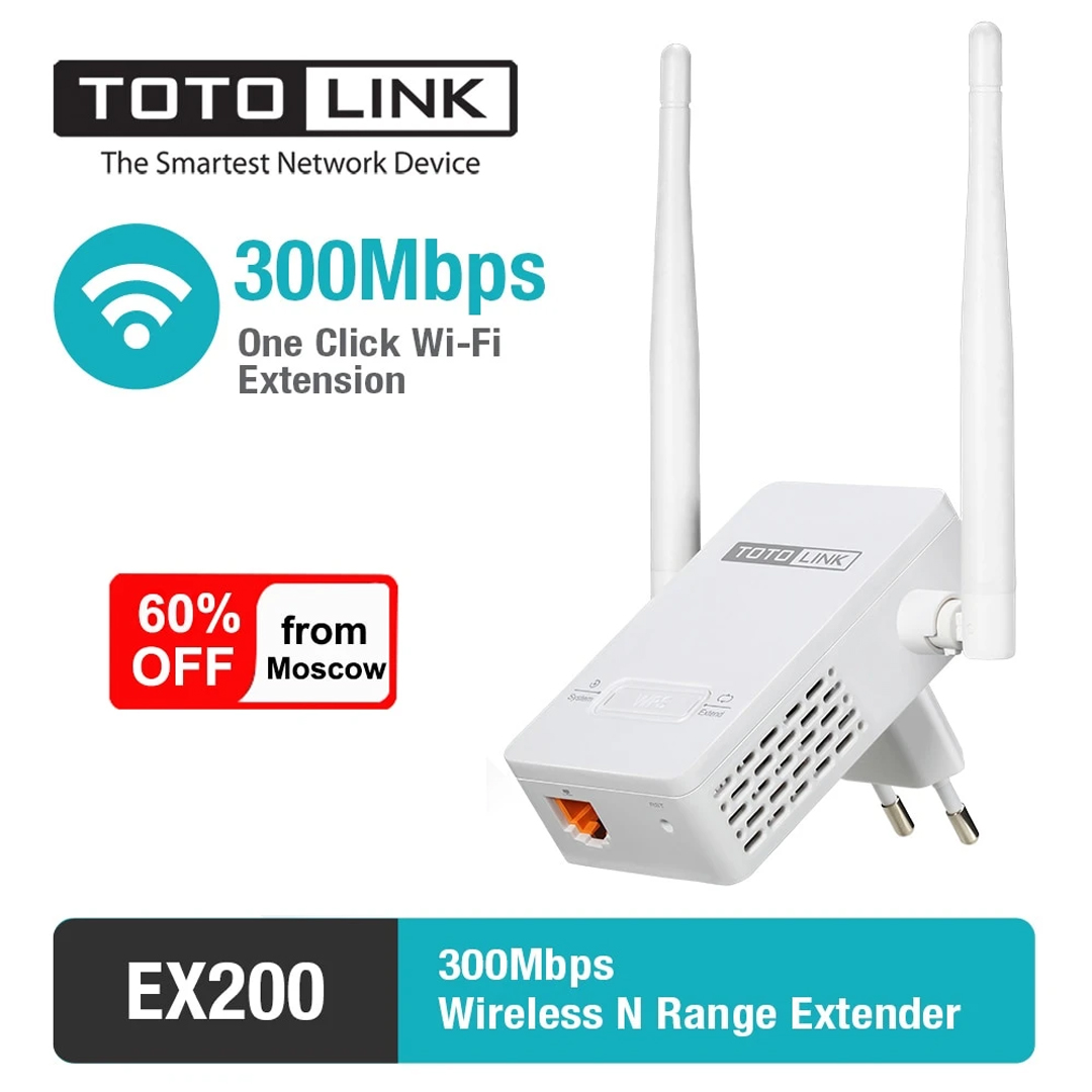 Extender / Repeater Wifi 300Mbps (LAN) TOTOLINK EX200