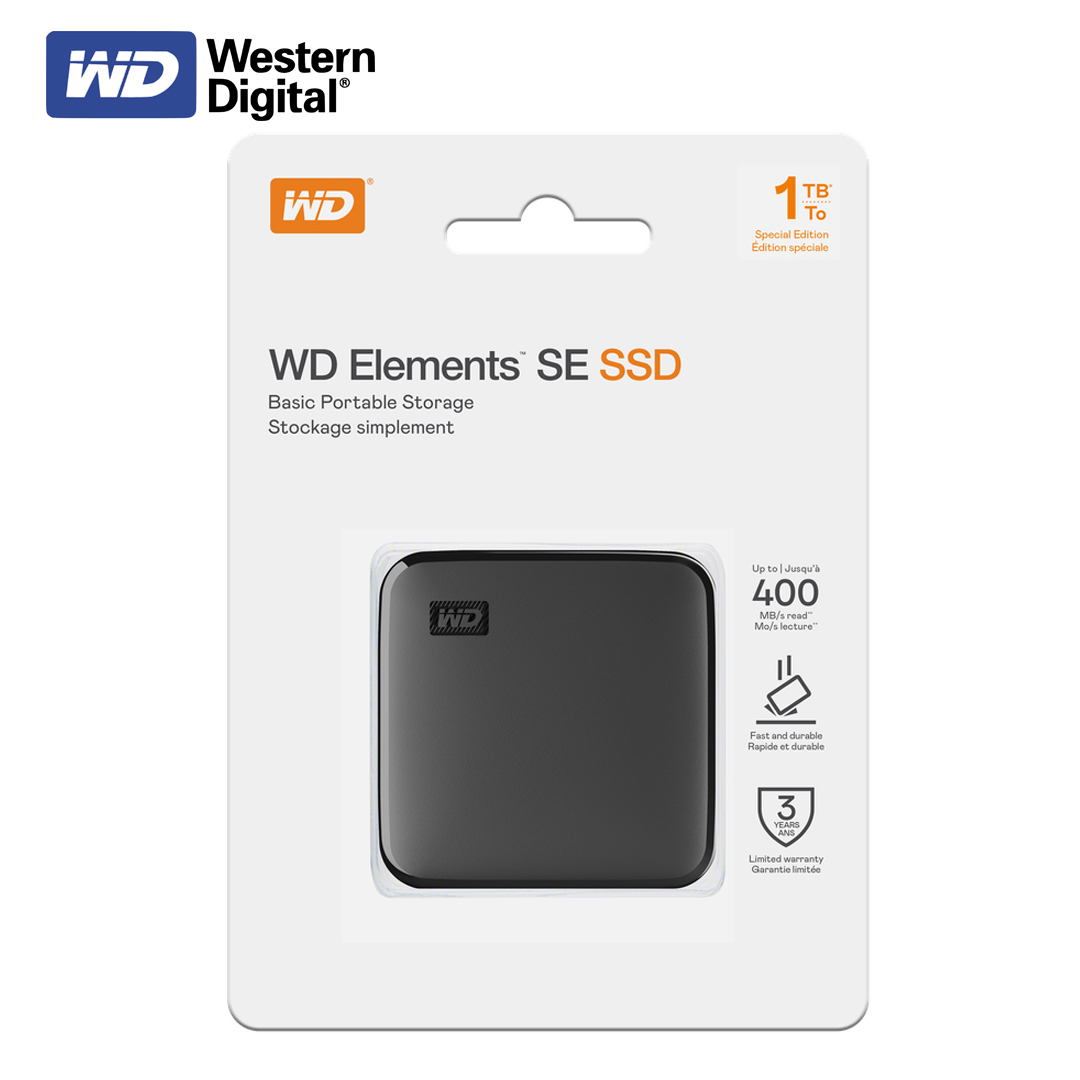 External SSD 1Tb WD Elements SE (USB3.2+Type-C)