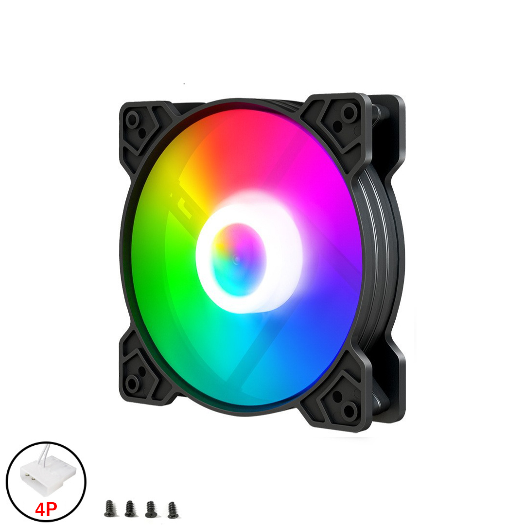 FAN Case RGB (black 12cm 4p) COOLMOON CM-YM-YY02