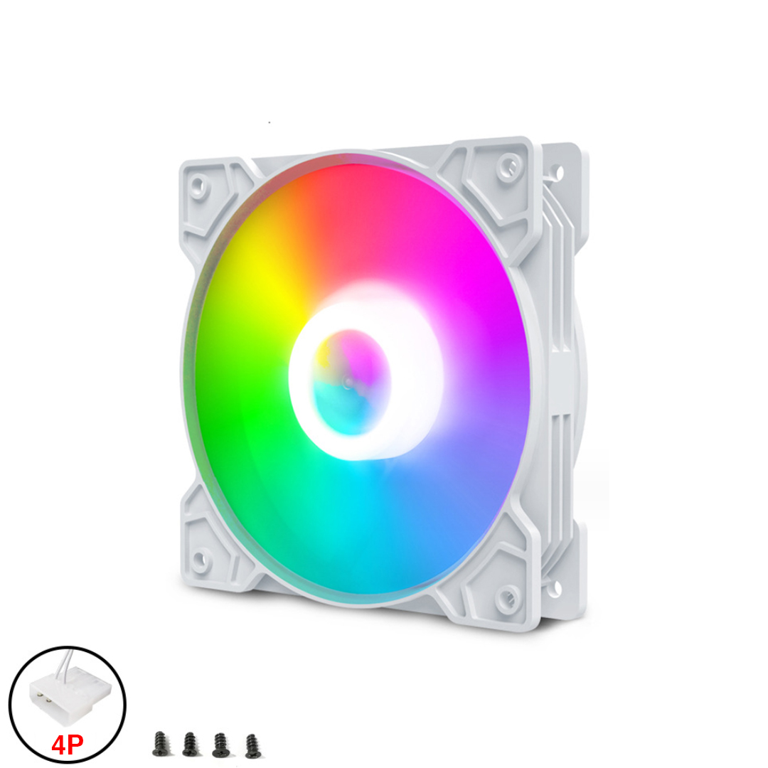 FAN Case RGB (white 12cm 4p) COOLMOON CM-YM-YY02
