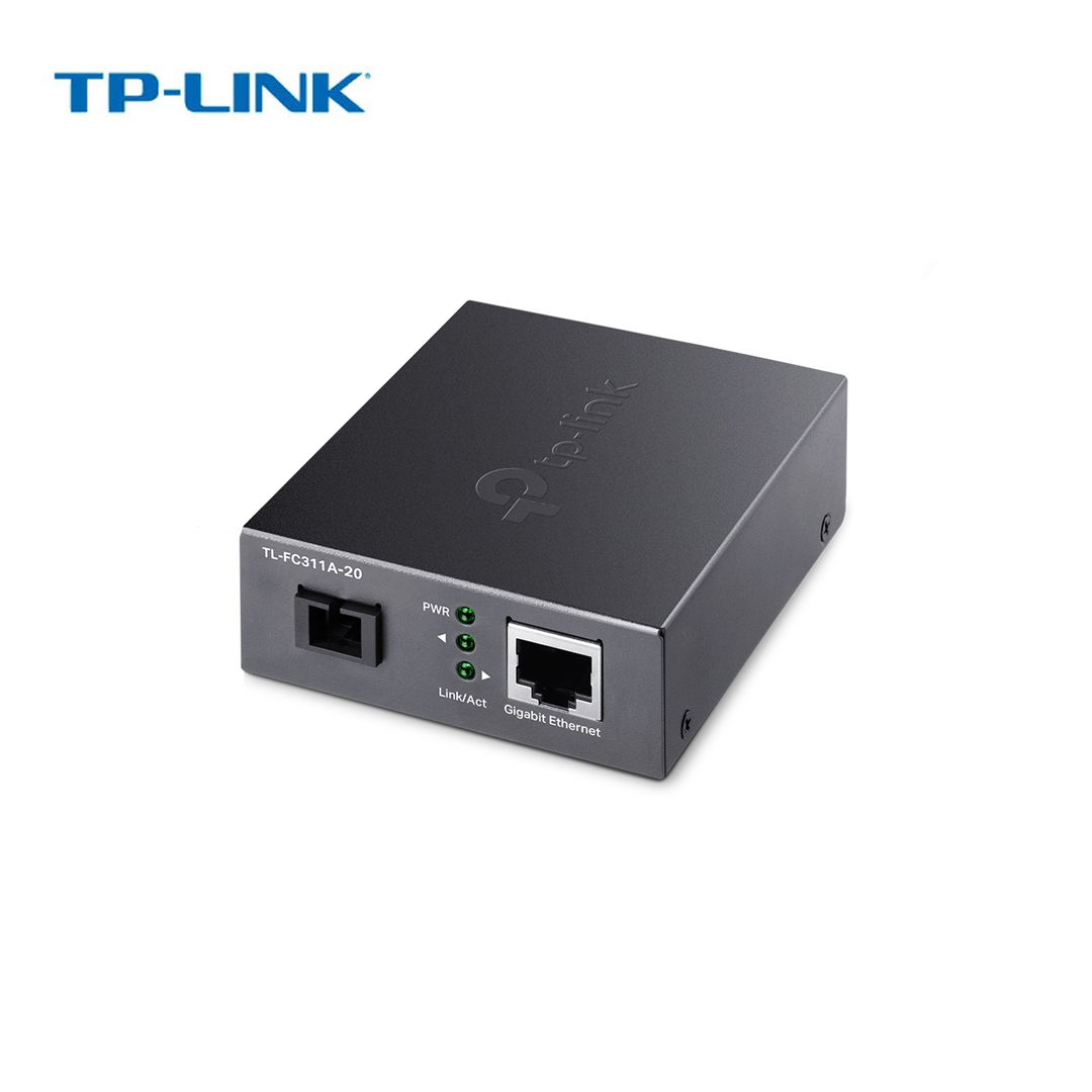 Fiber Converter LAN Gigabit to SC port (20km) TP-Link TL-FC311A-20