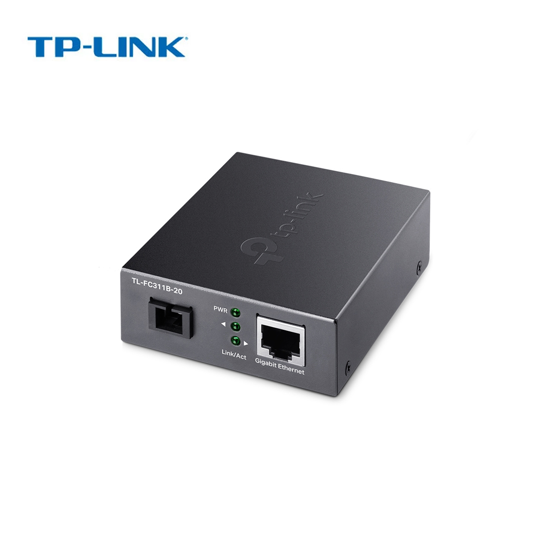 Fiber Converter SC to LAN Gigabit port (20km) TP-Link TL-FC311B-20