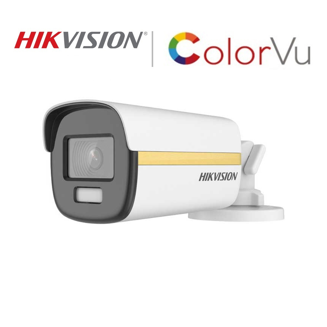 HDTVI 2.0Mpx - 1080P / BigBullet ColorVu Camera HIKVISION DS-2CE12DF3T-FS / ກ້ອງວົງຈອນປີດ ອັດສຽງໄດ້