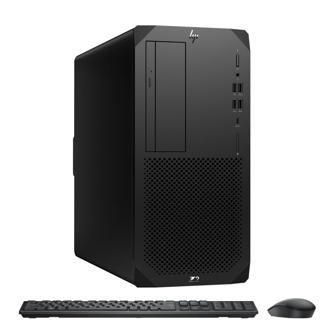 HP Z2 Tower G9 Workstation Intel Core i7-12700 2.1Ghz Turbo 4.9Ghz 12cores-20threads RAM DDR5 32Gb M.2 NVME 2Tb VGA Quadro P2000 5Gb Wifi KB-Mouse (No Monitor)