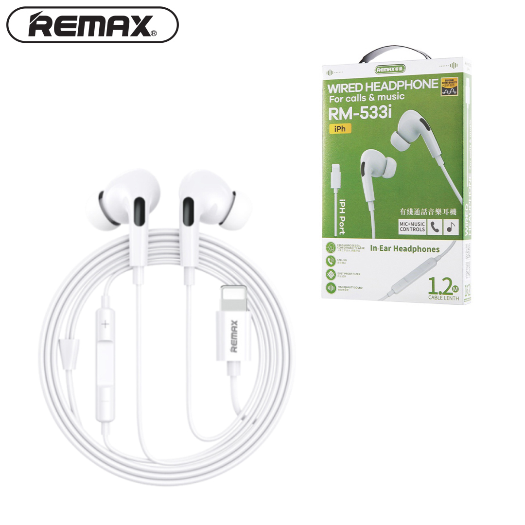 Headphone In-ear REMAX RM-533i / Lightning