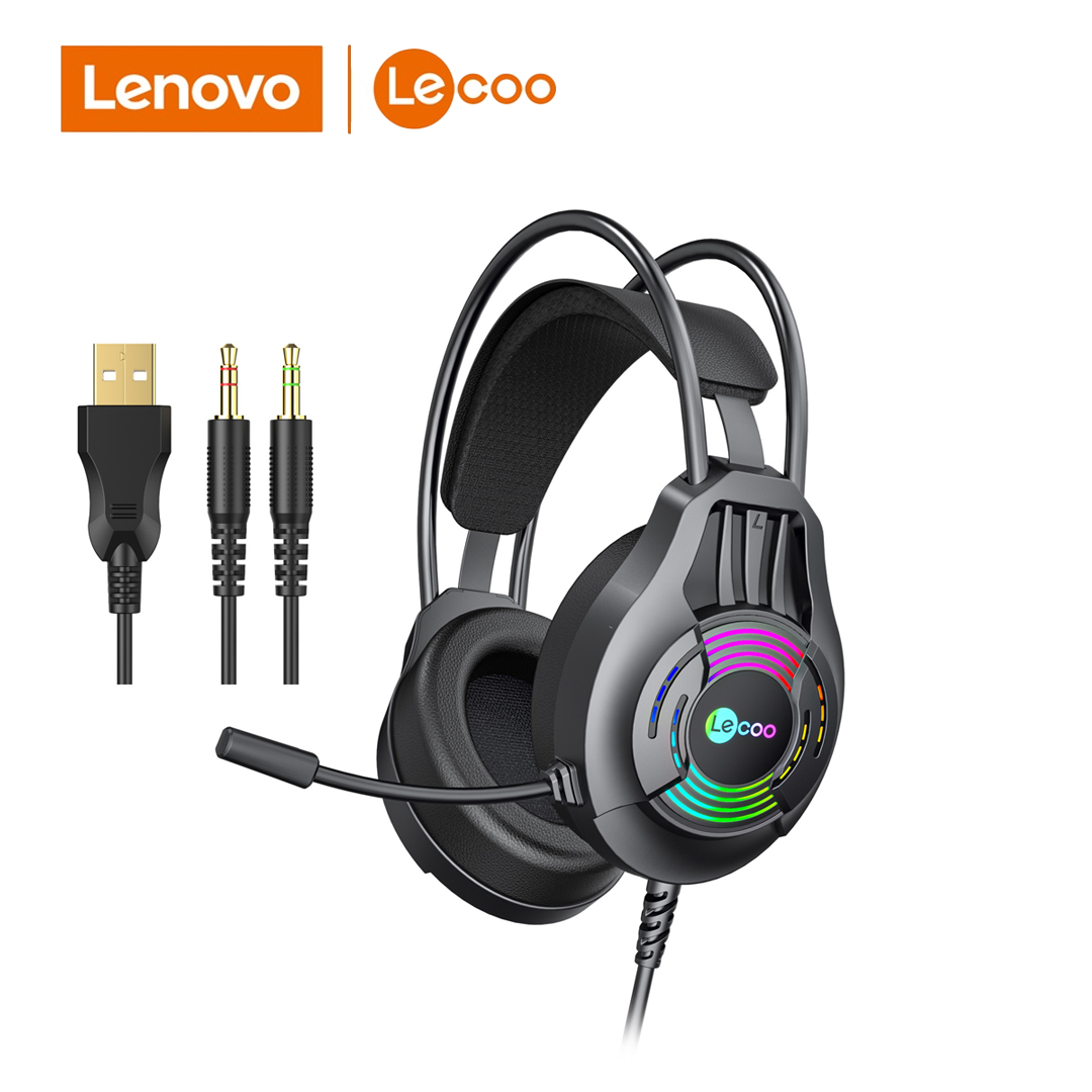 Headphone LENOVO Lecoo HT406 / 3.5mm + USB LED