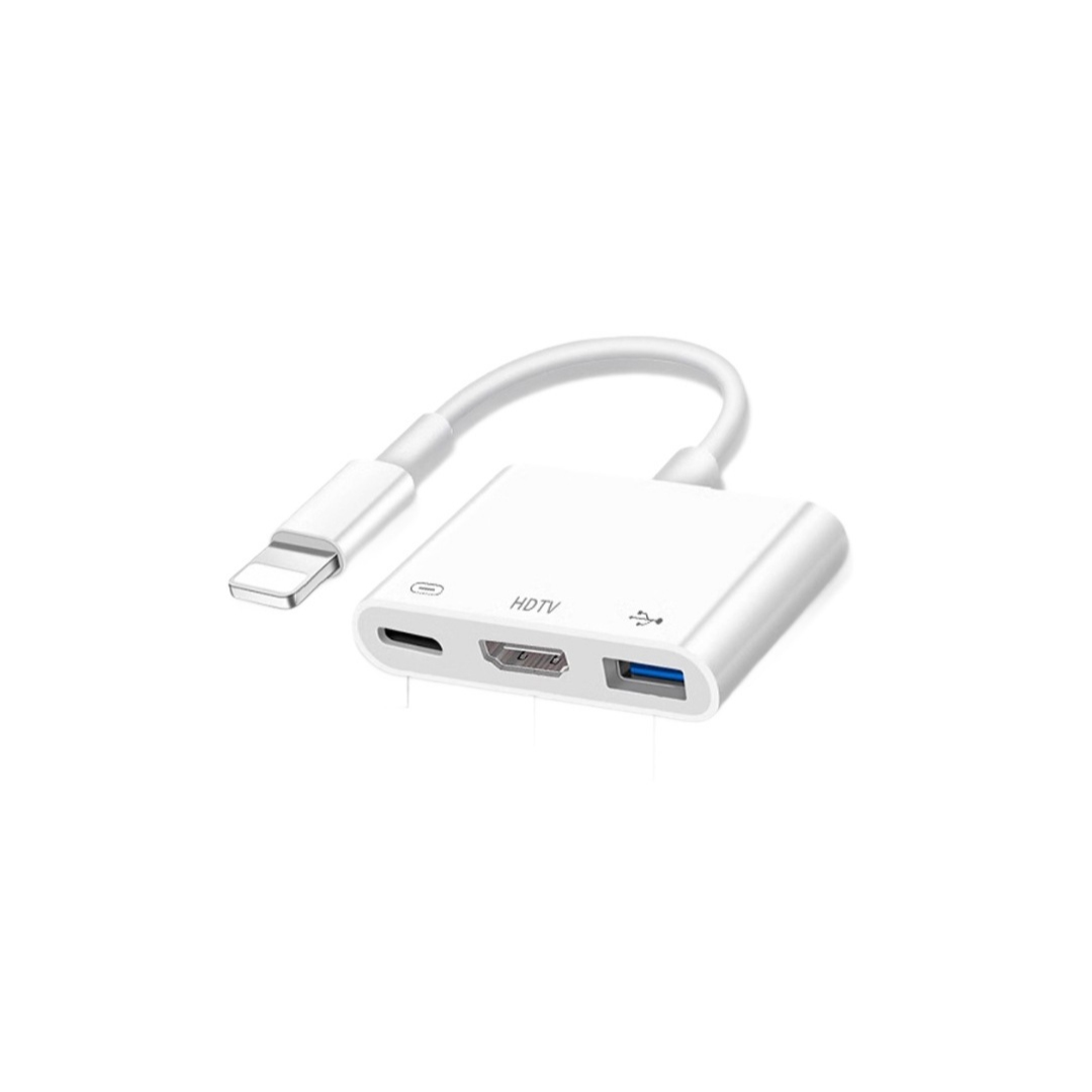 Hub Lightning to HDMI + USB 3.0 + Charger