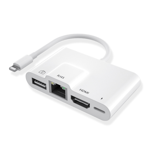 Hub Lightning to USB 2.0 / LAN / HDMI / Charger