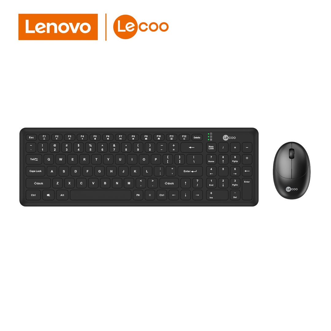 Keyboard&Mouse Wireless Lenovo Lecoo KW204 / EN