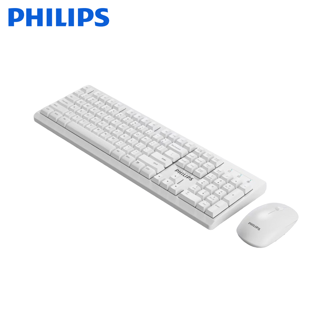 Keyboard&Mouse Wireless PHILIPS C354 (SPT6354) White / EN