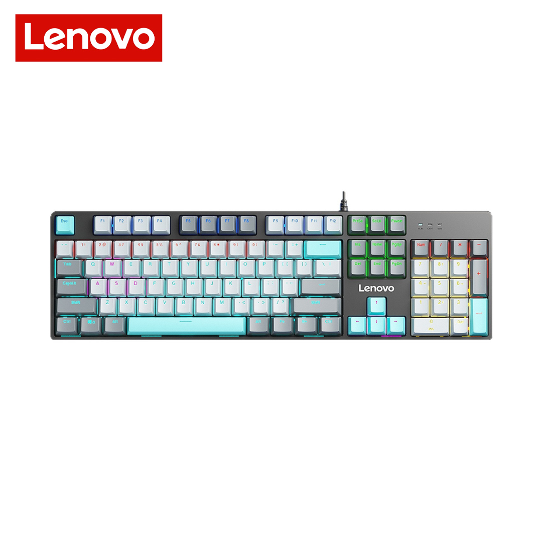 Keyboard USB Gaming/RGB Mechanical (Blue Switch) LENOVO GK10