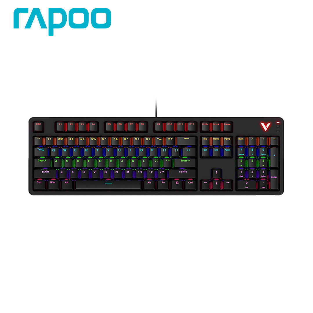 Keyboard USB Gaming/RGB Mechanical (Blue Switch) RAPOO V500 Pro