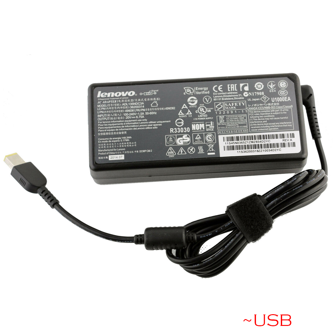 LENOVO 20V-6.75A ##USB Original