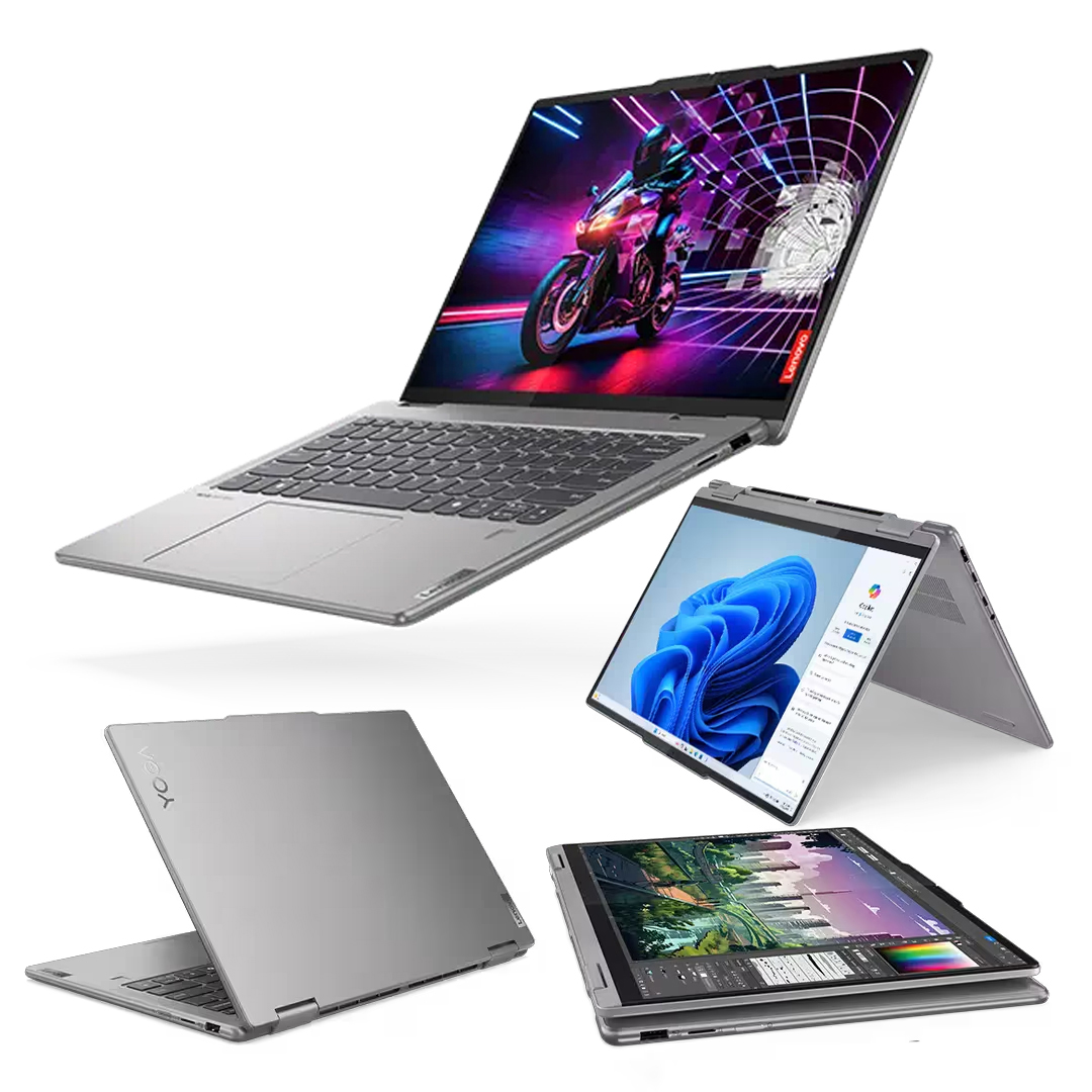 LENOVO YOGA 7 (2024) AMD Ryzen 7 8840HS Max Turbo 5.1Ghz RAM LPDDR5 16Gb M.2 NVME 1Tb Monitor 14.0 QHD 2.8K(Touch Screen) Win11