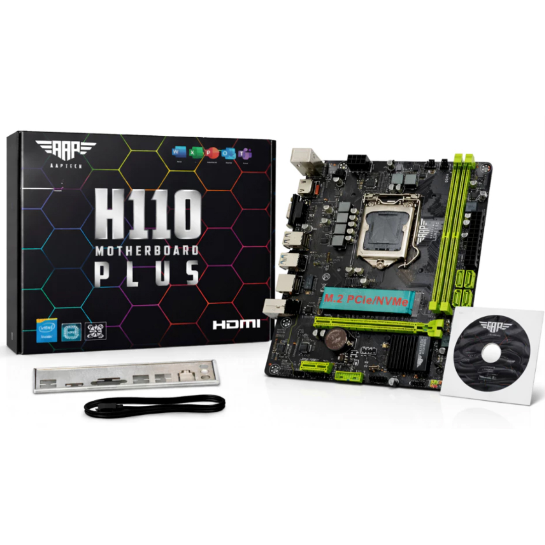 Mainboard AAPTECH PLUS H110 DDR4 LGA1151 (6th 7th 8th 9th Generation)
