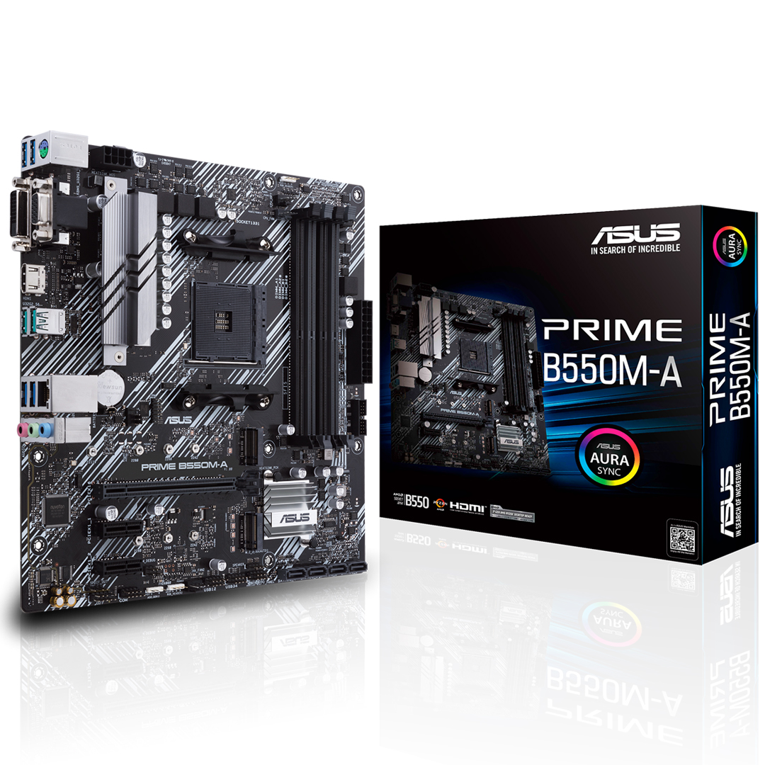 Mainboard ASUS PRIME B550M-A AMD AM4 DDR4*4 support NVME